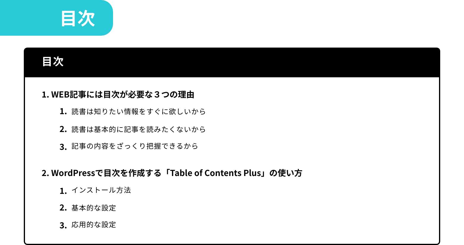 目次